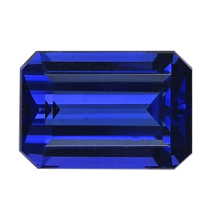 Certified and Appraised AAAA Vivid Tanzanite (Oct Free Size) 5.00 ctw
