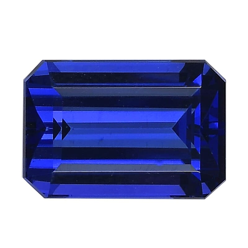Certified 5.00 ctw Octagon Tanzanite Loose Gemstone – AAAA Grade, Free Size
