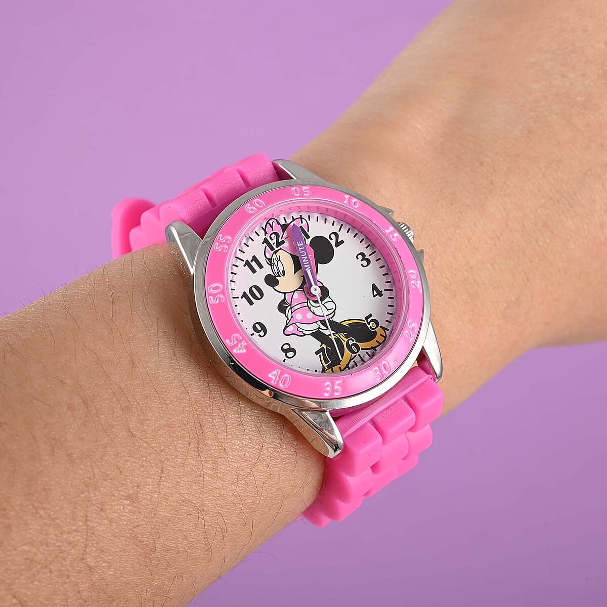 PICK OF THE SHOW DISNEY Japanese Movement Minnie Mouse Watch in Pink (38mm) image number 1