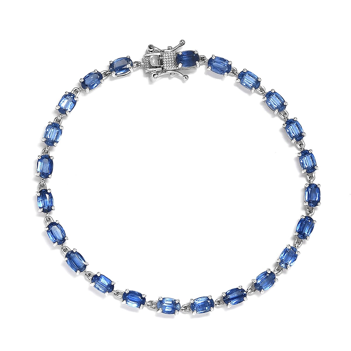 Himalayan Kyanite Tennis Bracelet in Platinum Over Sterling Silver (6.50 In) 11.60 ctw image number 0