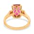 Certified & Appraised Iliana 18K Yellow Gold AAA Ouro Fino Rubellite and G-H SI Diamond Ring (Size 10.0) 3.50 ctw image number 4