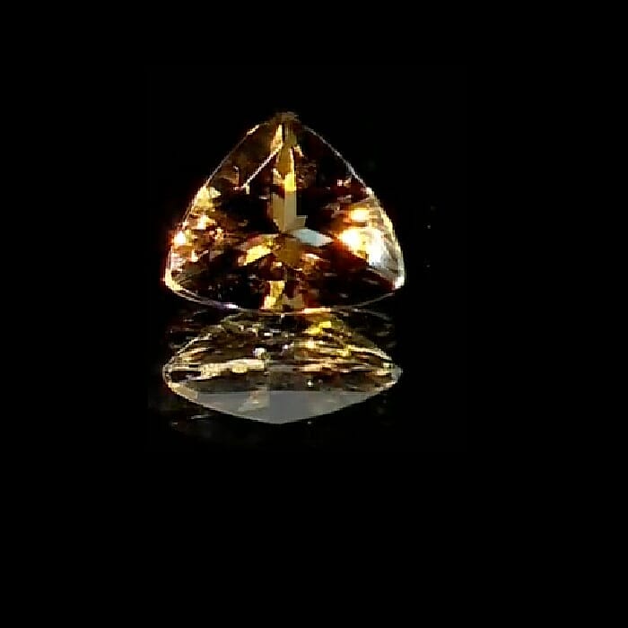 AAAA Natural Golden Tanzanite (Trillion) 1.00 ctw
