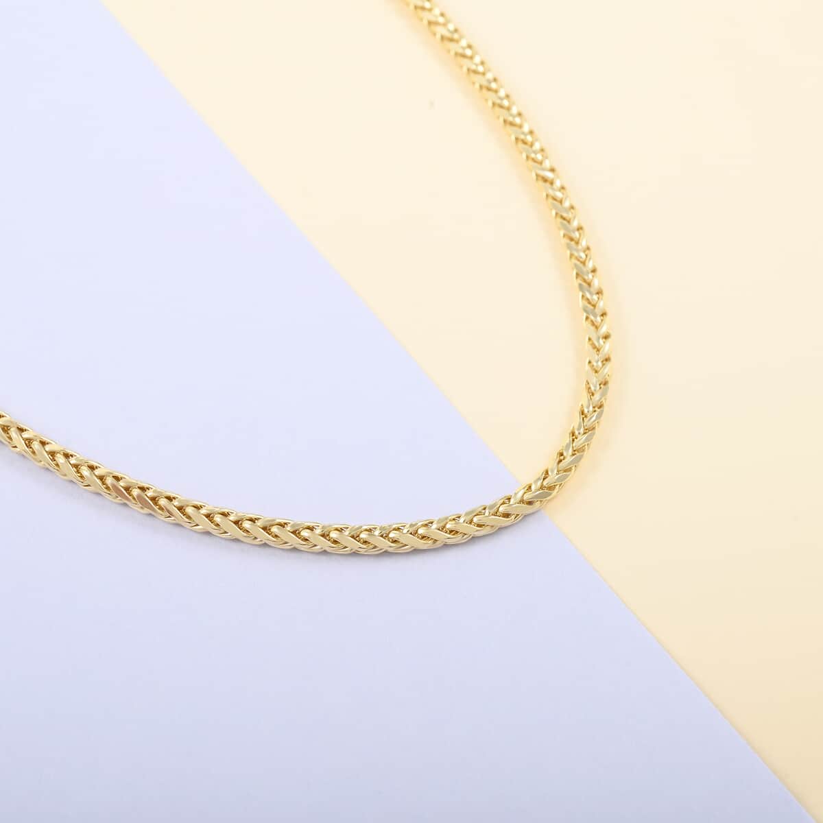 VEGAS CLOSEOUT Deal 10K Yellow Gold 3mm Palm Necklace 20 Inches 8.70 Grams image number 1