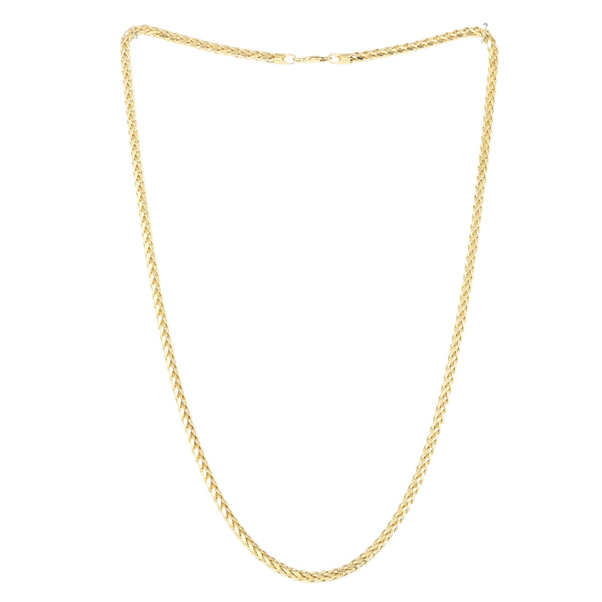 VEGAS CLOSEOUT Deal 10K Yellow Gold 3mm Palm Necklace 20 Inches 8.70 Grams image number 3