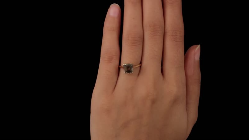 ILIANA 18K Yellow Gold AAA Turkizite Solitaire Ring (Size 10.0) 3.20 Grams 2.90 ctw