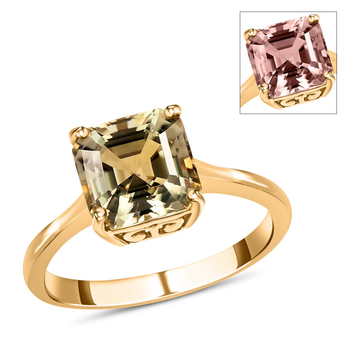 Iliana 18K Yellow Gold AAAA Turkizite Solitaire Ring (Size 7.0) 3.00 ctw image number 0