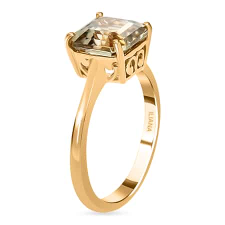 Iliana 18K Yellow Gold AAAA Turkizite Solitaire Ring (Size 7.0) 3.00 ctw image number 3