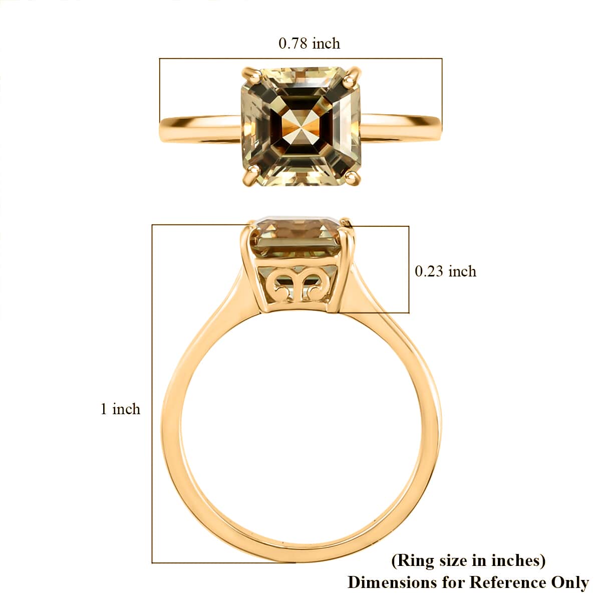 Iliana 18K Yellow Gold AAAA Turkizite Solitaire Ring (Size 7.0) 3.00 ctw image number 5