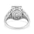 Montezuma Prasiolite Solitaire Ring in Platinum Over Sterling Silver (Size 6.0) 3.25 ctw image number 6