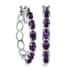 KARIS Amethyst Earrings in Platinum Bond and Stainless Steel 6.85 ctw image number 0