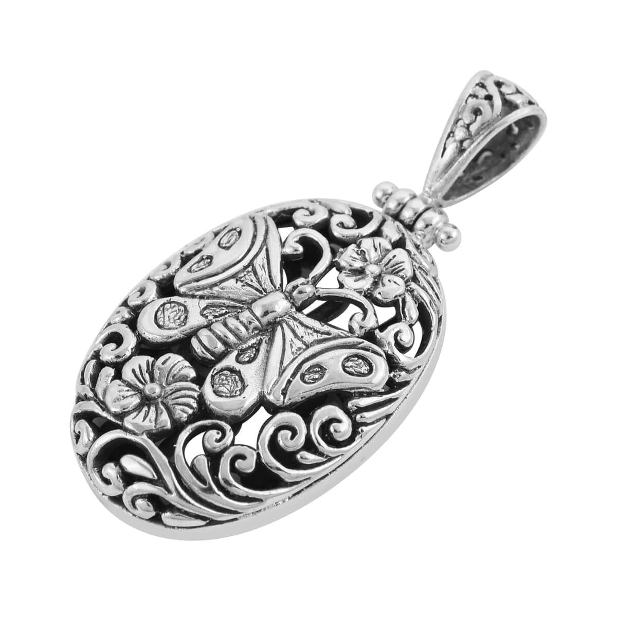 Sterling Silver Butterfly Pendant 8.9 Grams image number 2
