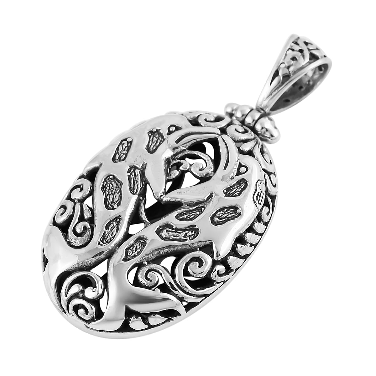 Sterling Silver Dolphin Pendant 8.2 Grams image number 2