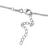 Tanzanite and Natural White Zircon Tassels Necklace 18 Inches in Platinum Over Sterling Silver 9.75 ctw image number 4
