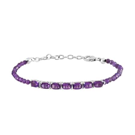 Amethyst Bracelet in Sterling Silver (6.50 In) 10.10 ctw image number 0