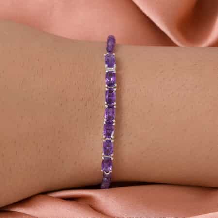 Amethyst Bracelet in Sterling Silver (6.50 In) 10.10 ctw image number 1