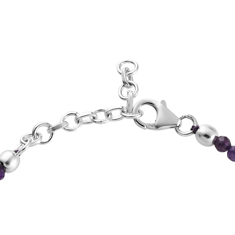 Amethyst Bracelet in Sterling Silver (6.50 In) 10.10 ctw