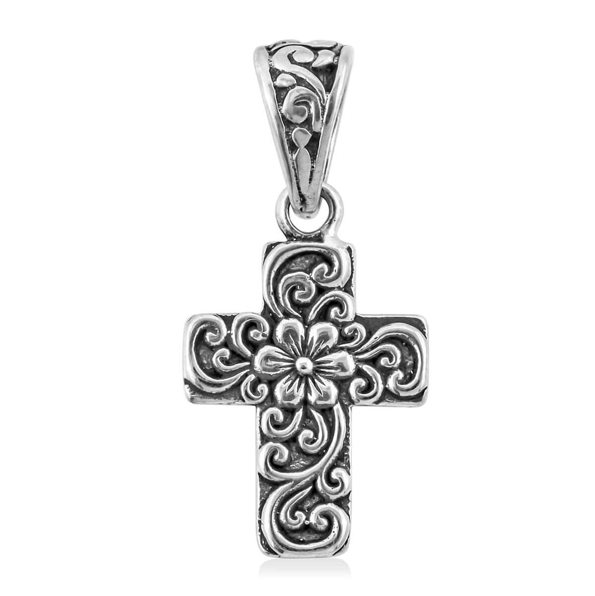 Sterling Silver Cross Pendant 2 Grams image number 0