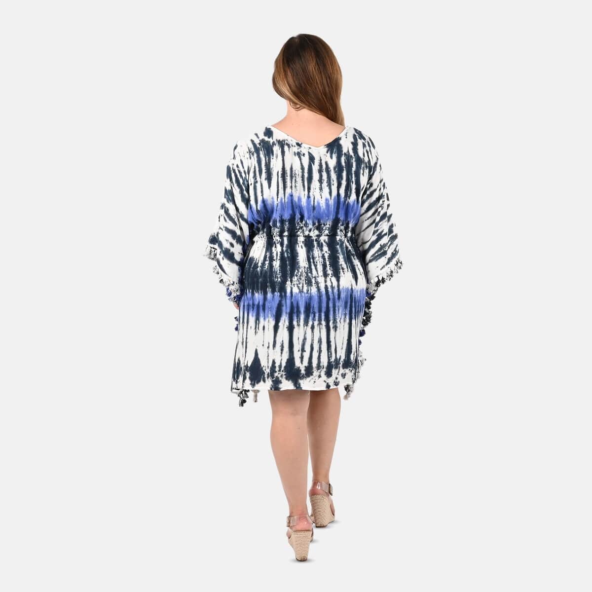 TAMSY Blue Kaftan - One Size Fits Most image number 1