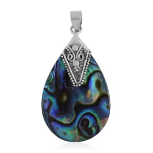 Abalone Shell Pendant Sterling Silver, Beach Jewelry For Women, Fashion Silver Jewelry
