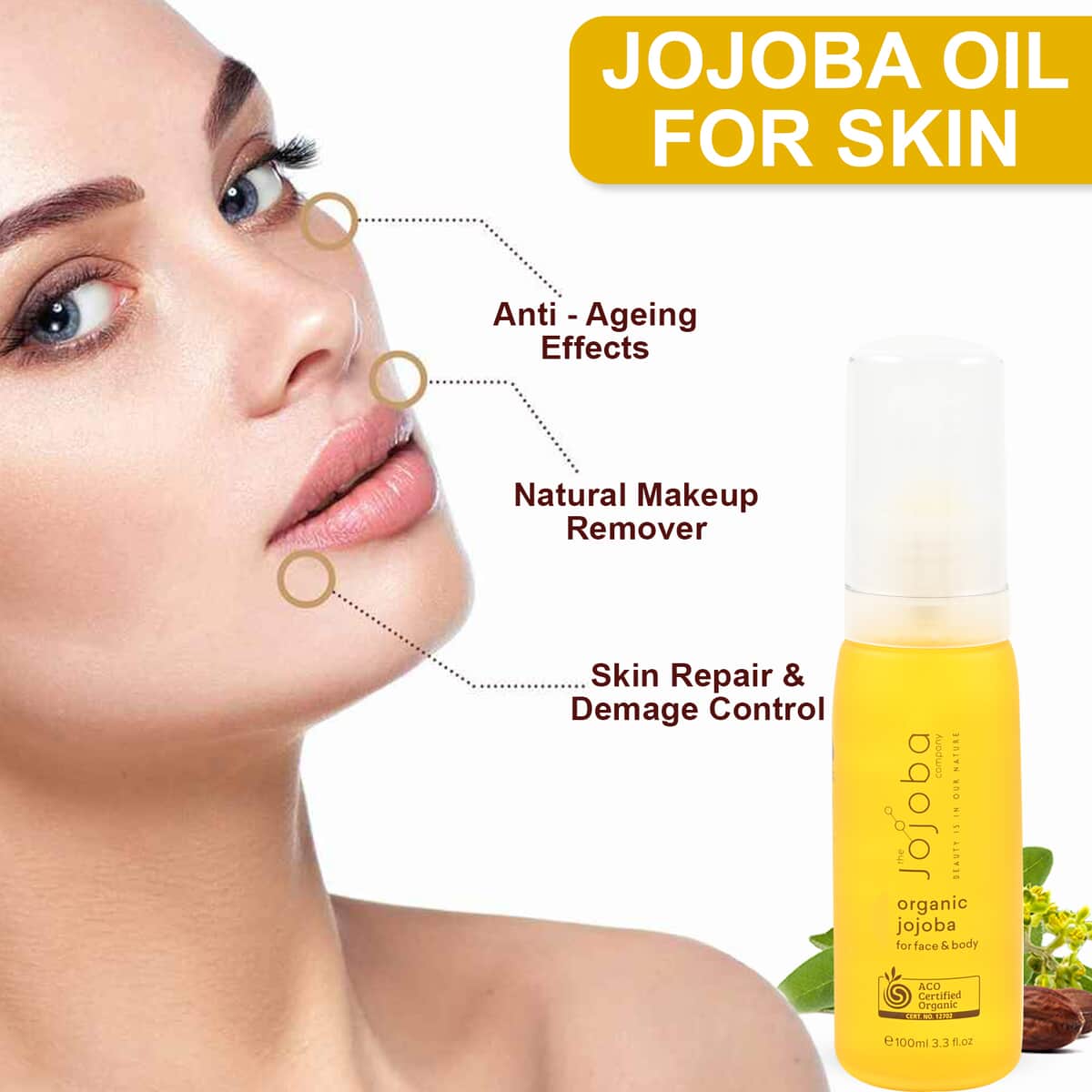 The Jojoba Company Natural Certified Organic Jojoba (100 ML) image number 4