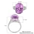 Certified and Appraised RHAPSODY 950 Platinum AAAA Patroke Kunzite and E-F VS Diamond Ring (Size 8.0) 7.30 Grams 13.00 ctw image number 5