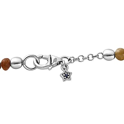 GP Italian Garden Collection Multi-Tourmaline Necklace ,Multi Gemstone Necklace ,Platinum Over Sterling Silver Necklace , 18 Inch Necklace 56.85 ctw
