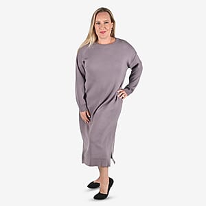 Tamsy Lilac Knit Tunic Sweater L