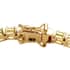 Asscher Cut Arizona Peridot Tennis Bracelet, Vermeil Yellow Gold Over Sterling Silver Bracelet, Peridot Bracelet, Gifts For Her (6.50 In) 11.75 ctw image number 4