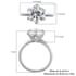 Strontium Titanate Solitaire Ring in Platinum Over Sterling Silver (Size 7.0) 4.25 ctw image number 5
