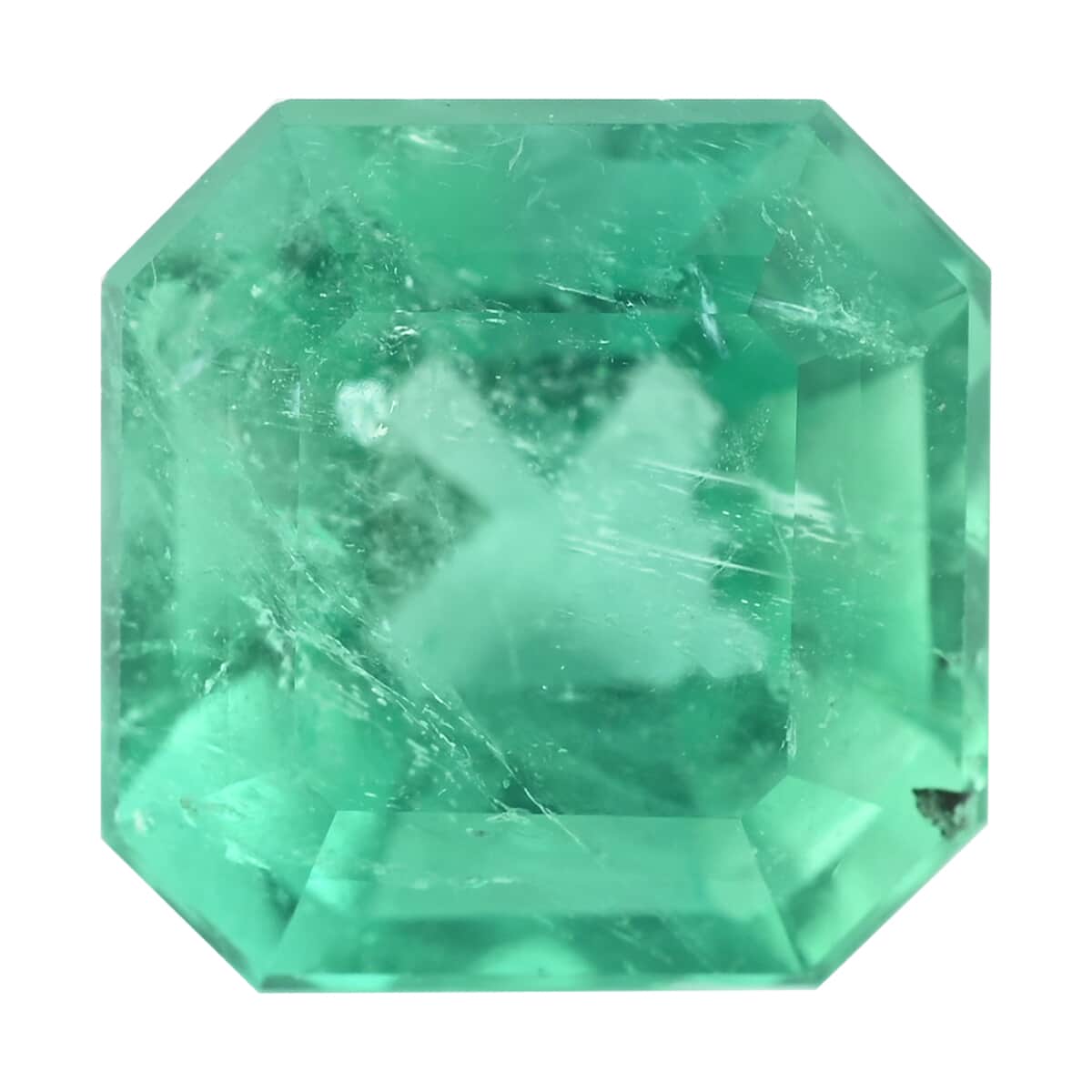 Certified AAAA Boyaca Colombian Emerald (Cush Free Size) 1.65 ctw image number 0