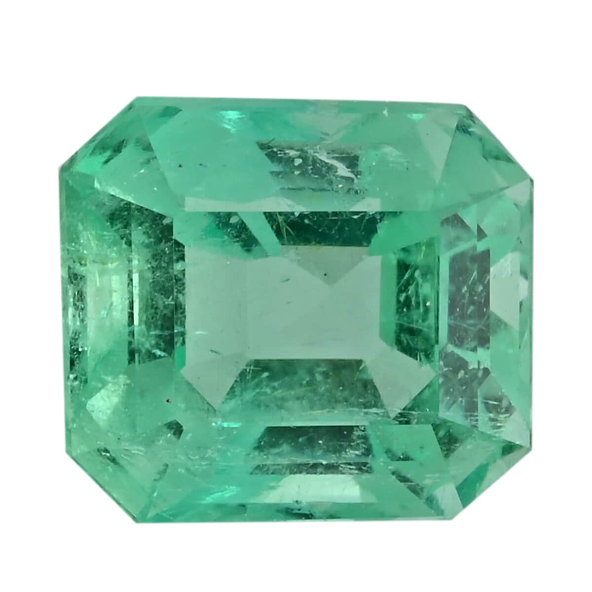 Certified AAAA Boyaca Colombian Emerald (Oct Free Size) 1.65 ctw image number 0