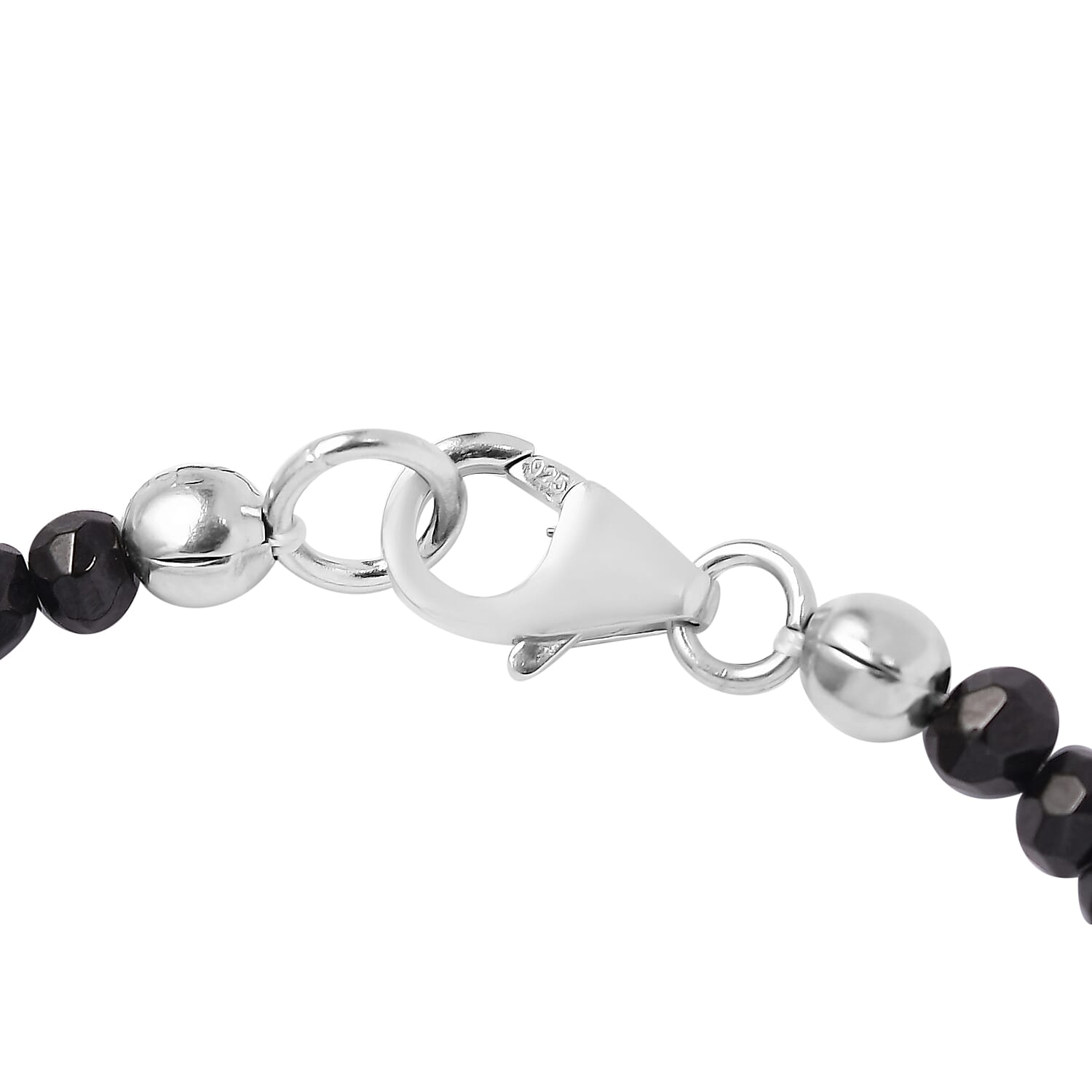 Closeout Deal HKK Multi-Tourmaline Beaded Bracelet in Rhodium Over Sterling Silver (7.25 In) 20.00 ctw