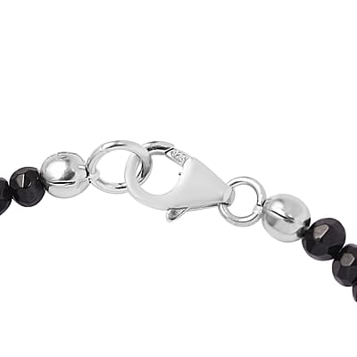 Closeout Deal HKK Multi-Tourmaline Beaded Bracelet in Rhodium Over Sterling Silver (7.25 In) 20.00 ctw
