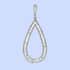 Diamond Drop Pendant in Platinum Over Sterling Silver 1.05 ctw image number 1