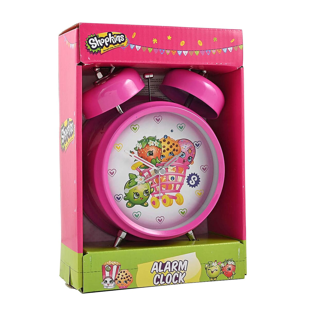 Pink Shopkins Double Bell Alarm Clock image number 4