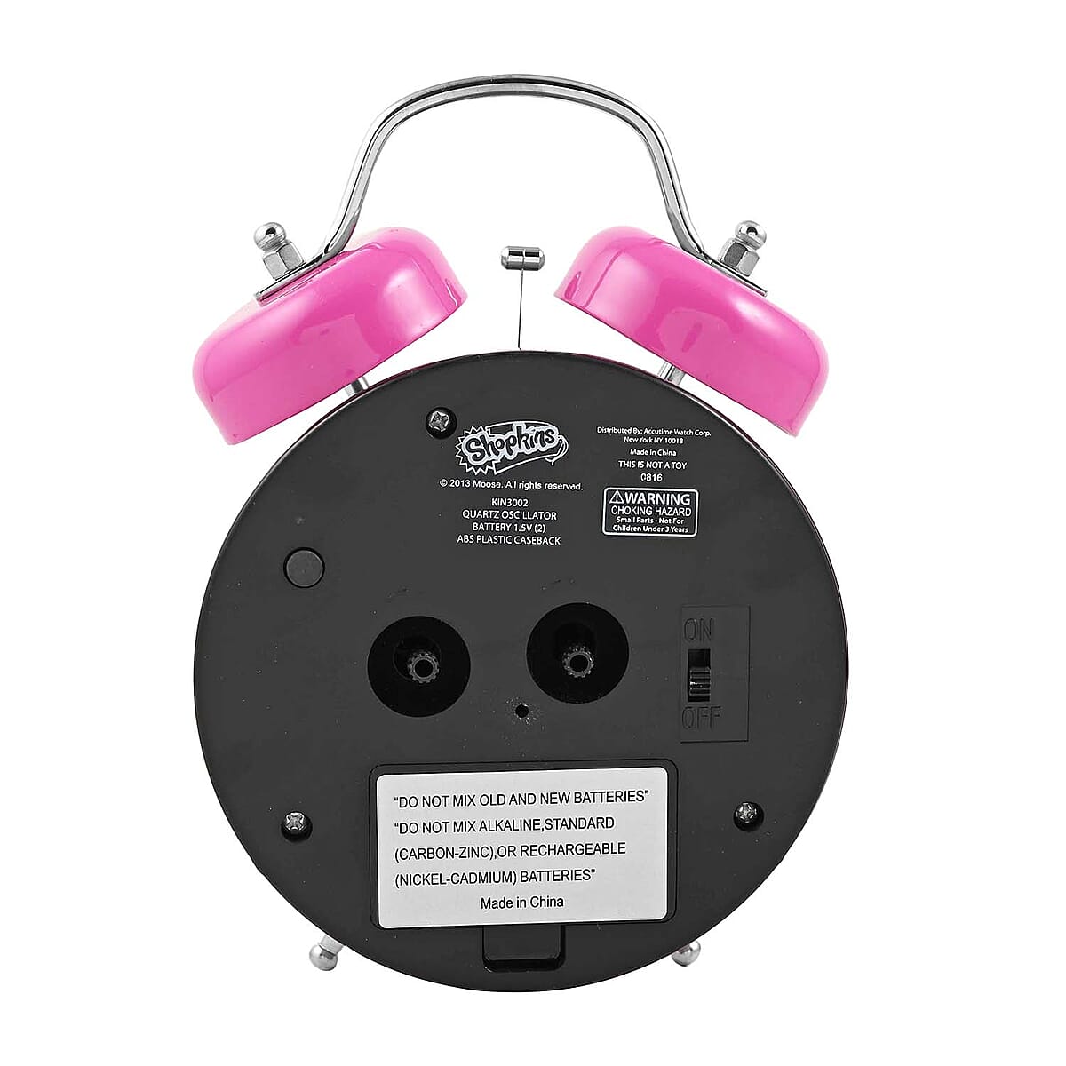 Pink Shopkins Double Bell Alarm Clock image number 7