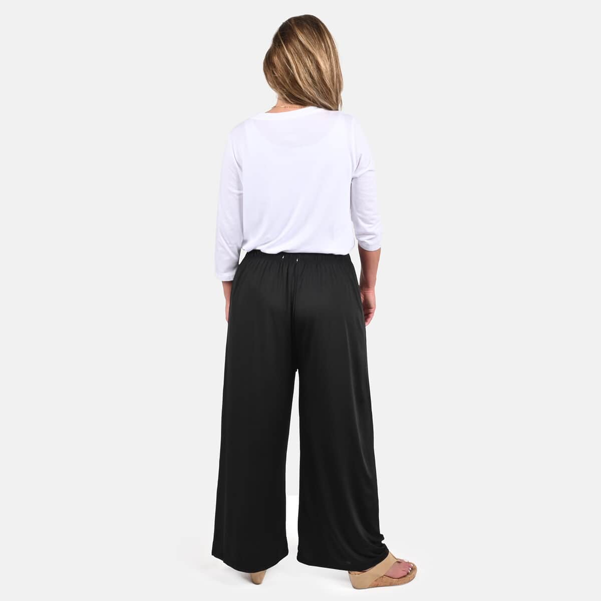 TAMSY Black Color Printed Trouser - One Size Fits Most image number 1