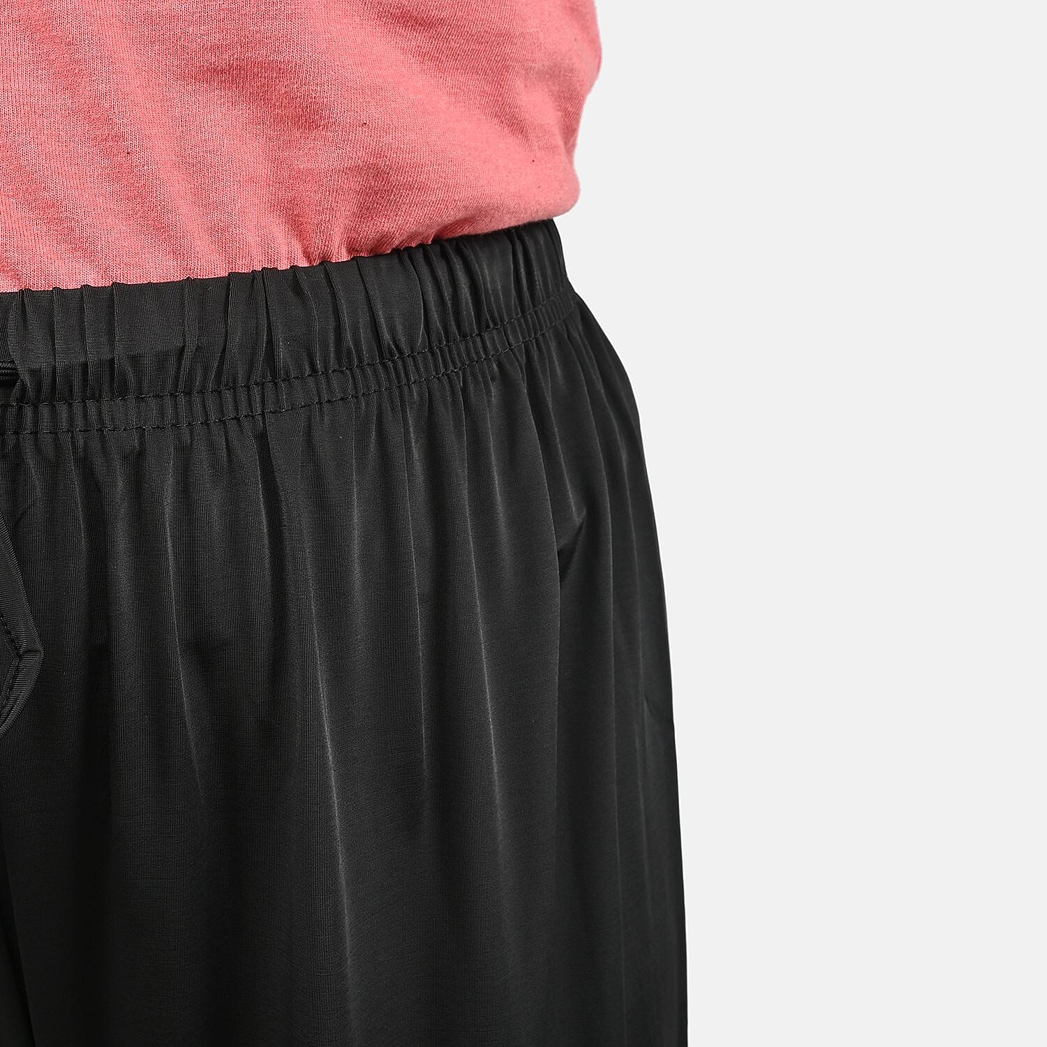 TAMSY Black Solid Trousers - One Size Missy | Women's Cargo Trousers | Work Trouser Pants