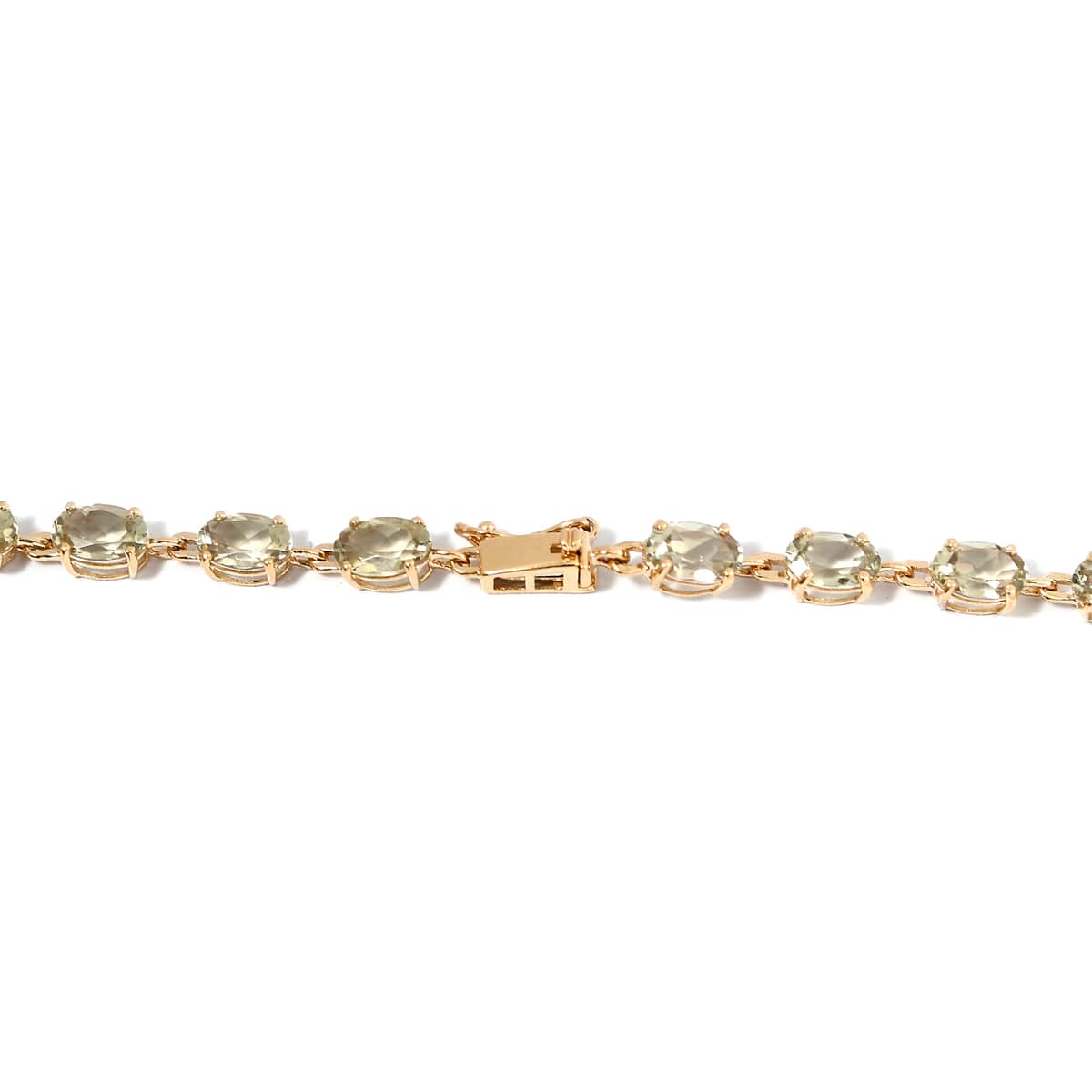 Luxoro 14K Yellow Gold AAA Turkizite Line Necklace 18 Inches 7.50 Grams 23.75 ctw image number 4