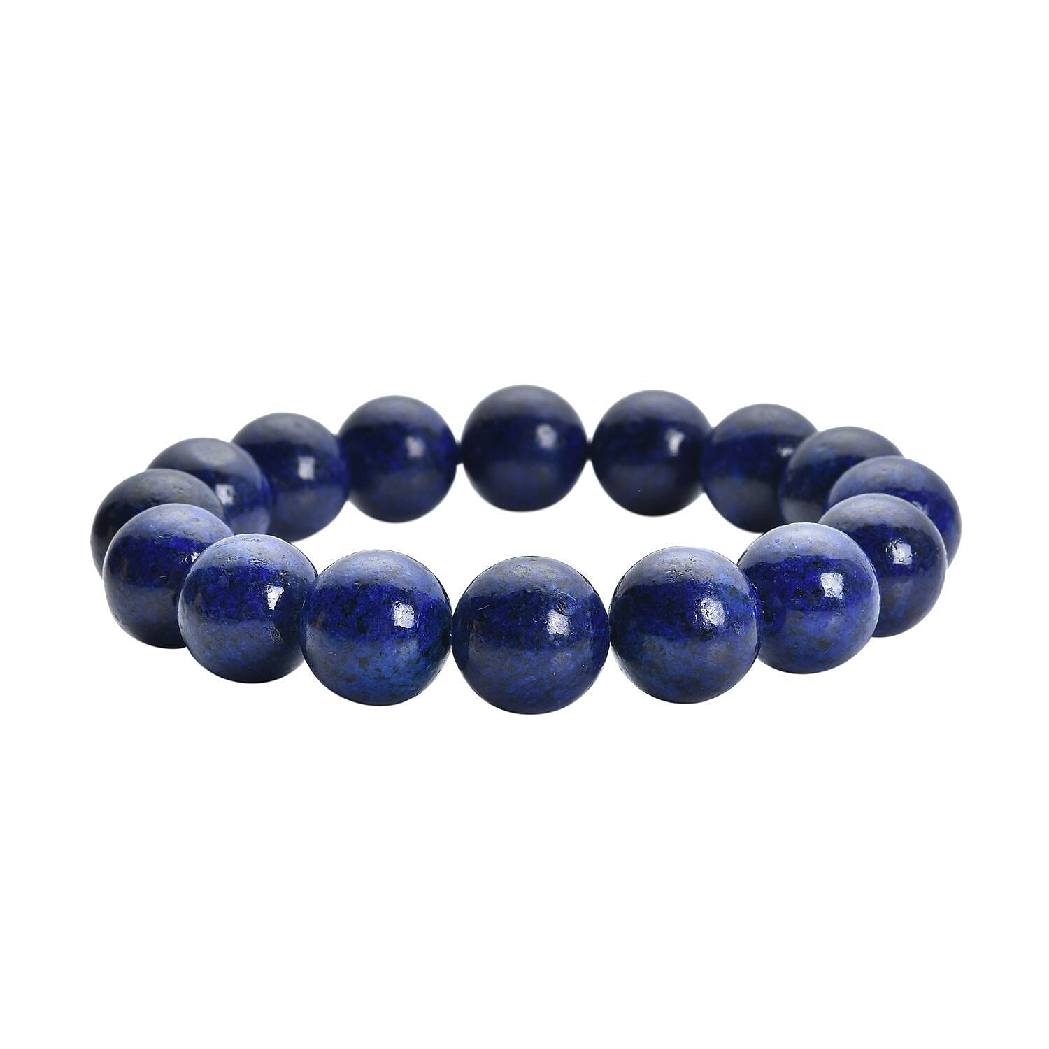Lapis Lazuli Beaded Stretch Bracelet 205.00 ctw