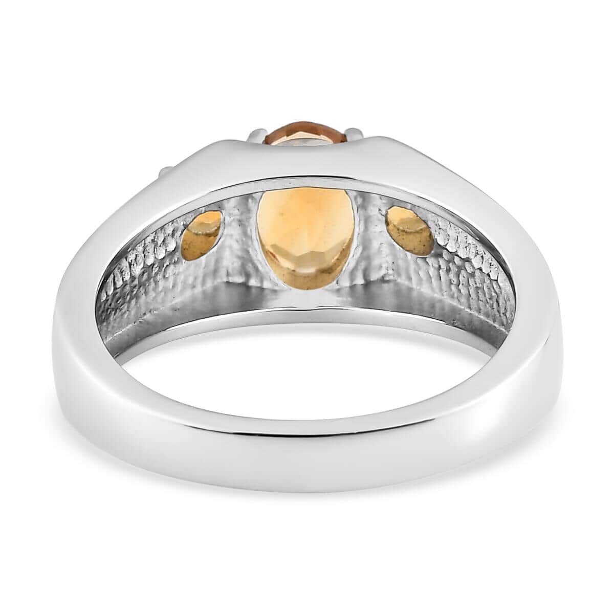 Serra Gaucha Citrine Men's Ring in Stainless Steel (Size 10.0) 1.50 ctw image number 4