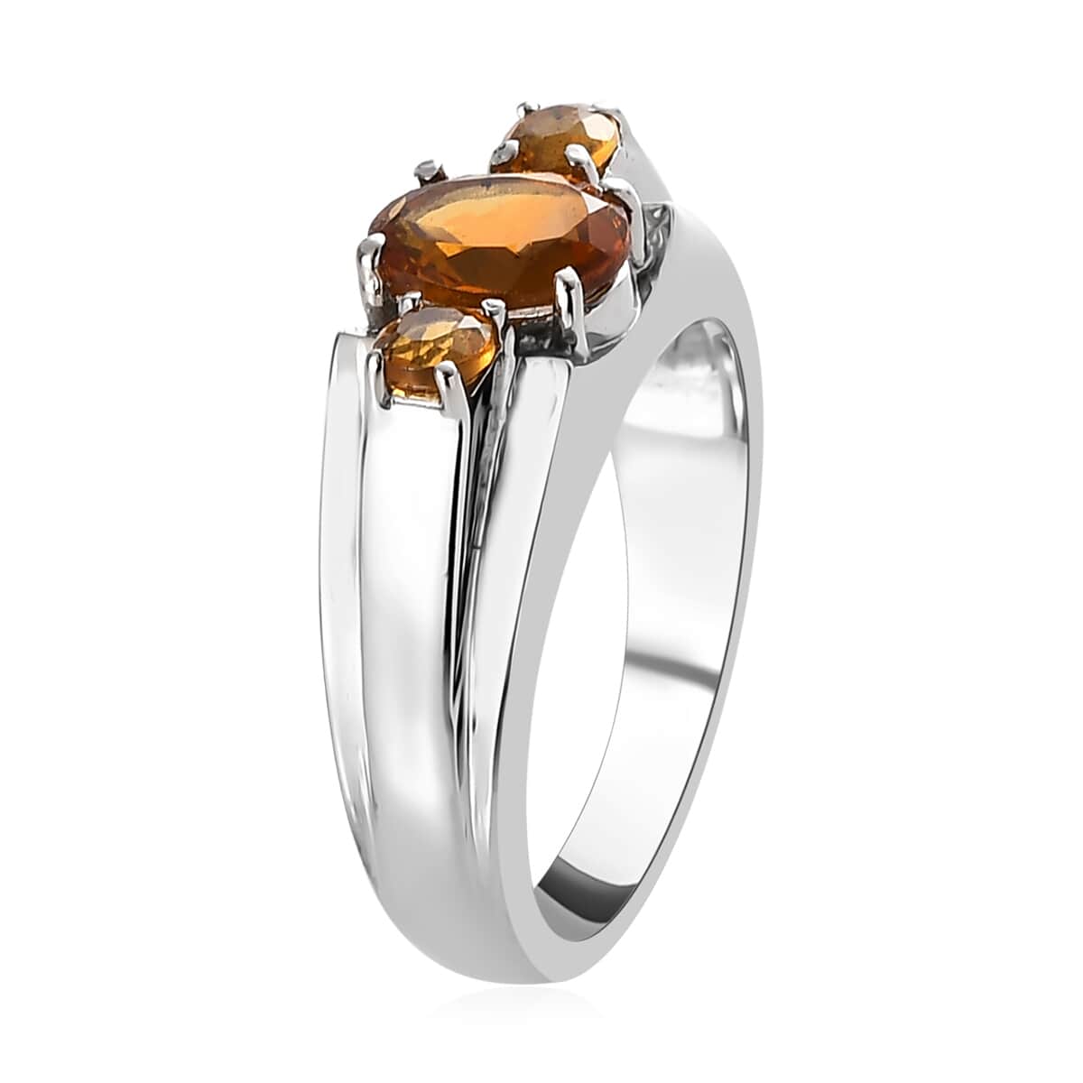Serra Gaucha Citrine Men's Ring in Stainless Steel (Size 9.0) 1.50 ctw image number 3
