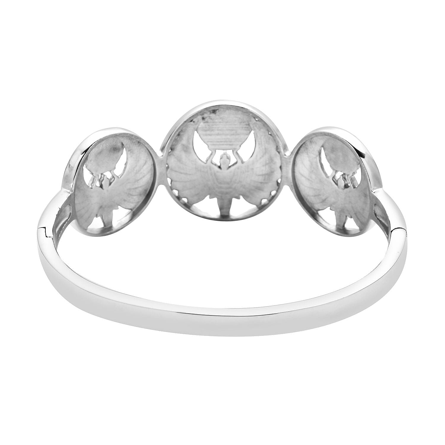 Lapis Lazuli Cuff Bracelet in Stainless Steel (7.25 In) 7.00 ctw