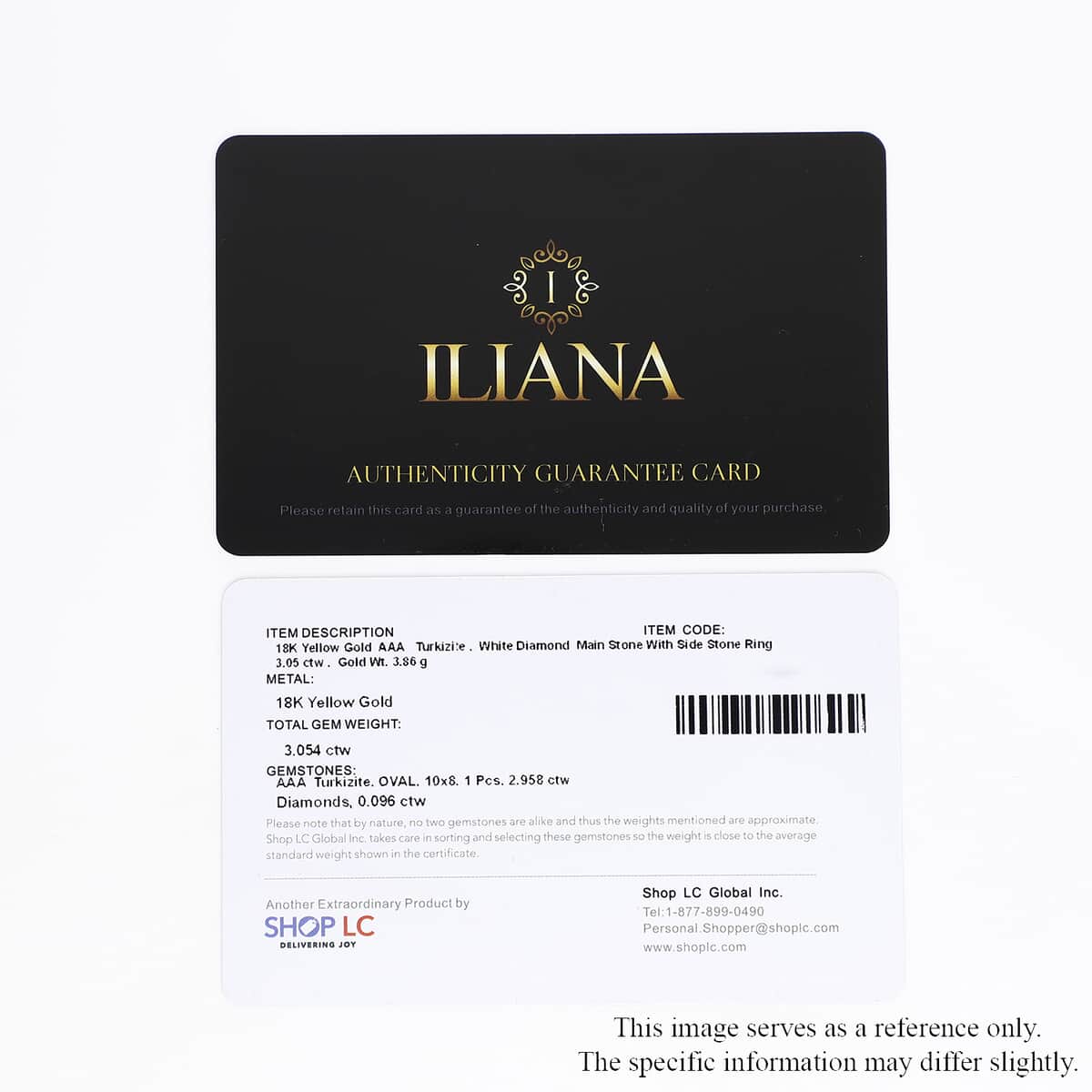 Iliana 18K Yellow Gold AAA Turkizite and G-H SI Diamond Ring (Size 10.0) 4.11 Grams 3.40 ctw image number 7