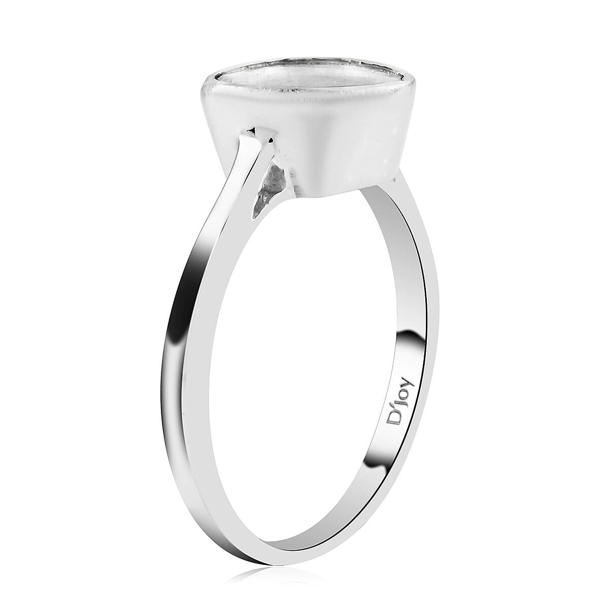 Polki Diamond Solitaire Ring in Rhodium Over Sterling Silver (Size 7.0) 0.75 ctw image number 3