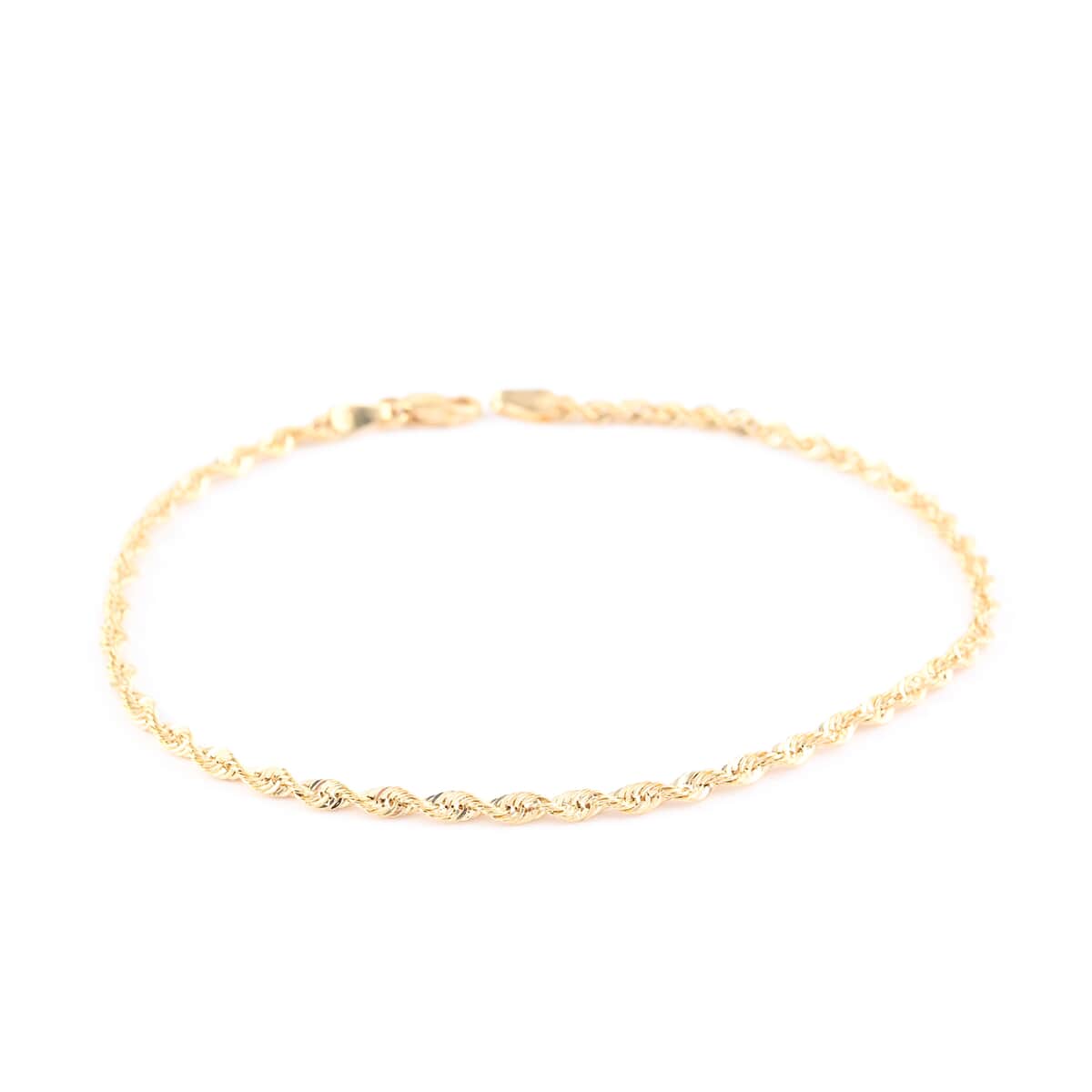 VEGAS CLOSEOUT Deal 14K Yellow Gold 6mm Laser Rope Bracelet (8.00 In) 7.50 Grams image number 0