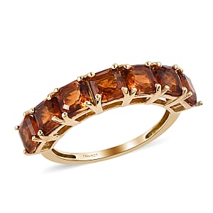Santa Ana Madeira Citrine 7 Stone Ring in 14K Yellow Gold Over Sterling Silver (Size 6.0) 2.10 ctw