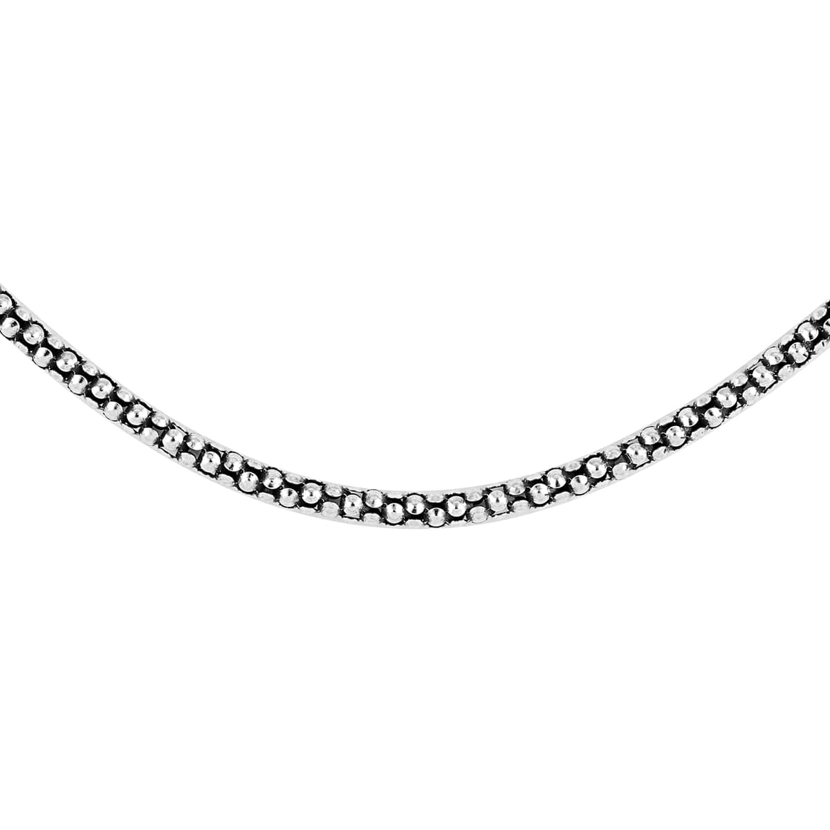 Italian Sterling Silver 2.8mm Coreyana Necklace 20 Inches 9.40 Grams image number 0