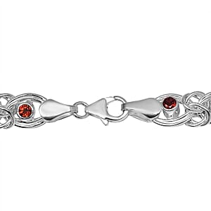 Multi Gemstone 5.50 ctw Necklace in Sterling Silver 20 Inches 