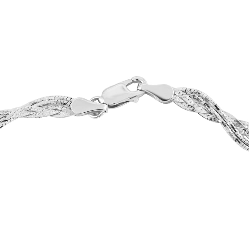 Sterling Silver 4.3mm Doubled Fancy Necklace 20 Inches 8.9 Grams